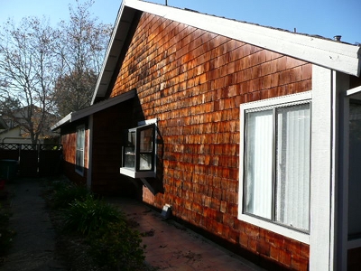 Wd. Shingle Panel deteriorated on south elevation